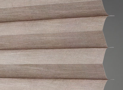 No Holes Privacy pleated shades profile